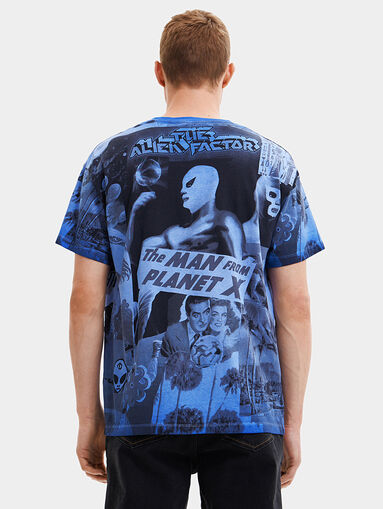 T-shirt in blue color - 3