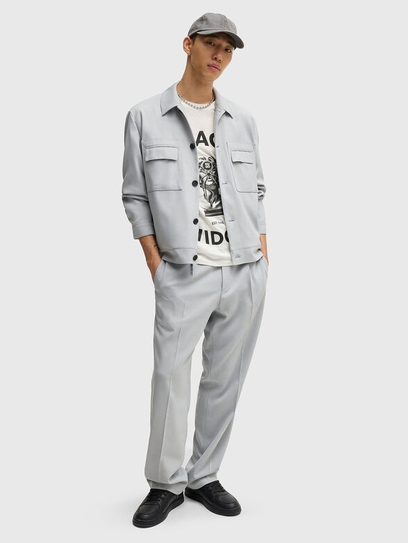 Cotton T-shirt with print - 1