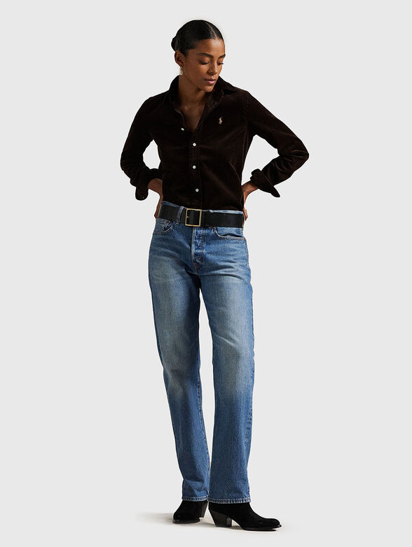 Long sleeved shirt with logo embroidery - 2