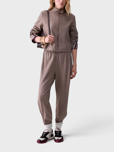 Trousers with side trim and buttons - 5