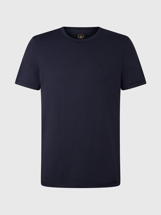 ROC T-shirt with oval neckline in beige - 1