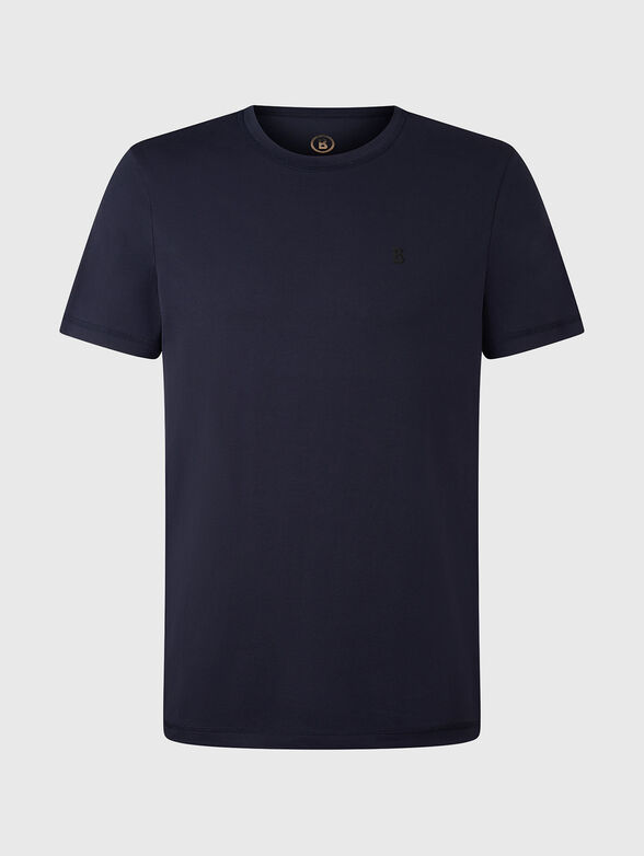 ROC T-shirt with oval neckline in beige - 1