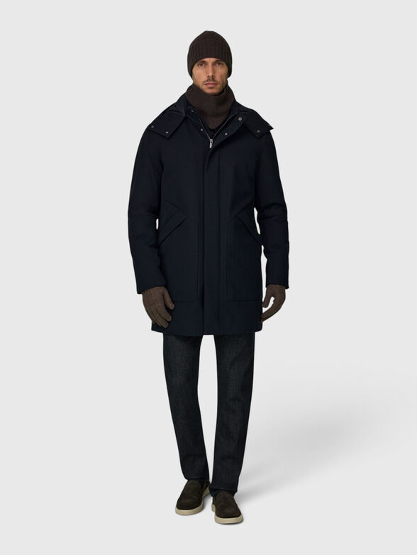 Padded parka in dark blue - 2