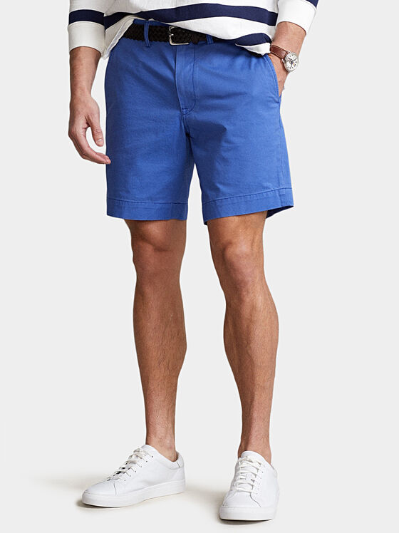 Сини къси панталони с лого - 1