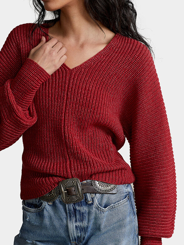 V-neck sweater - 4