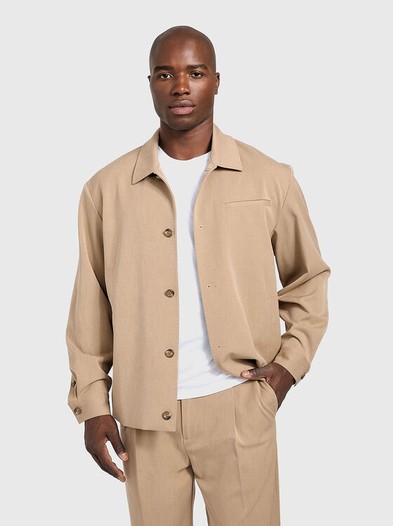 Връхна риза от вискозен бленд - 1