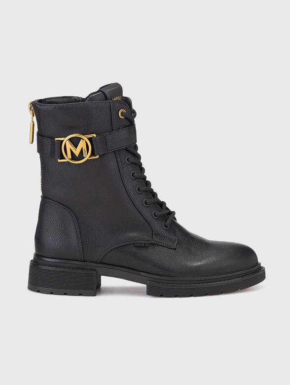 KIMBERLY GLAD ankle boots with gold logo - 1