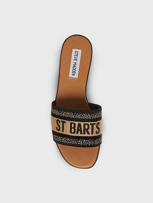 KNOX slippers with gold accents - 5