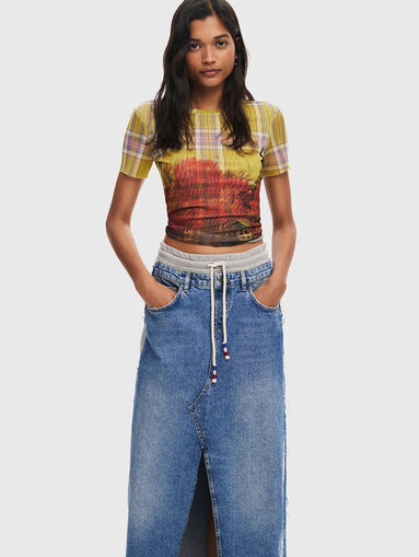 PEKIN denim maxi skirt  - 3