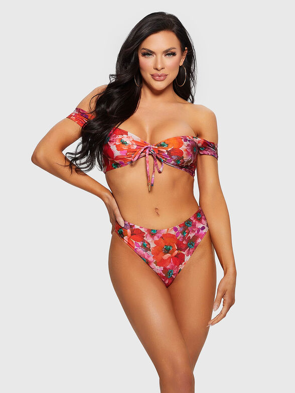 Bikini bottom with floral print - 3