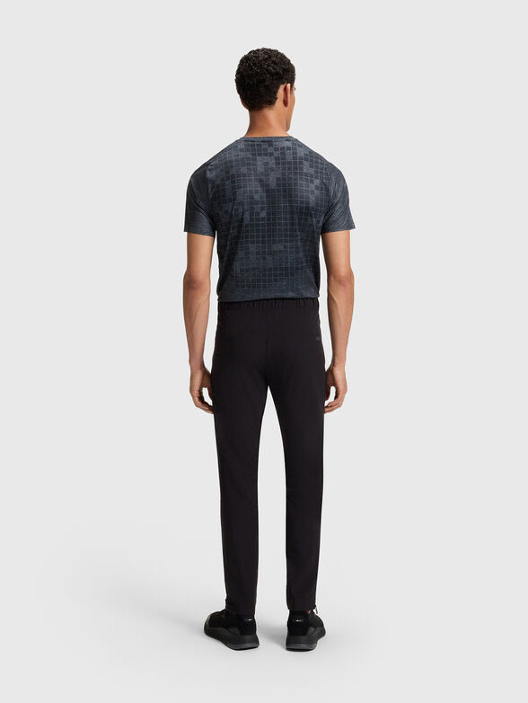 Sport trousers with an accent zip and logo - 3