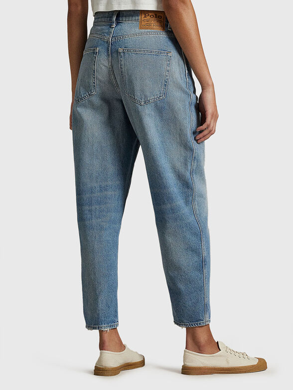 Blue jeans with a bleached effect - 1