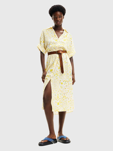 Shirt dress with floral print - 5