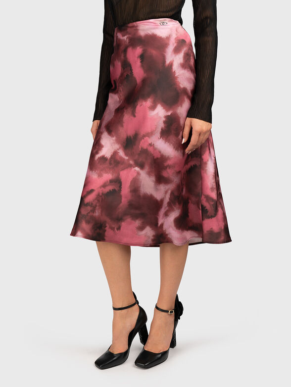 Midi skirt with high waist - 1