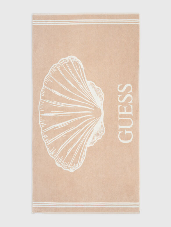 Shell printed beach towel - 1