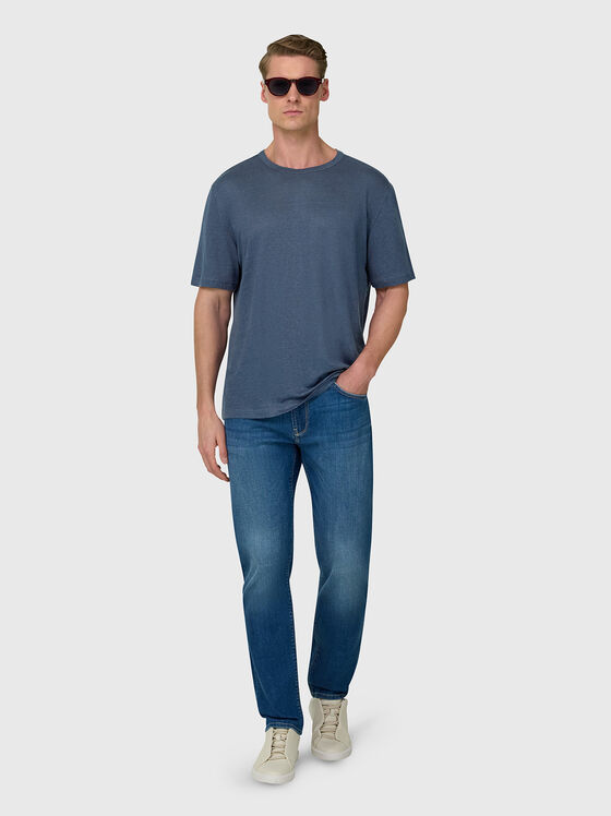 Linen blend t-shirt - 1