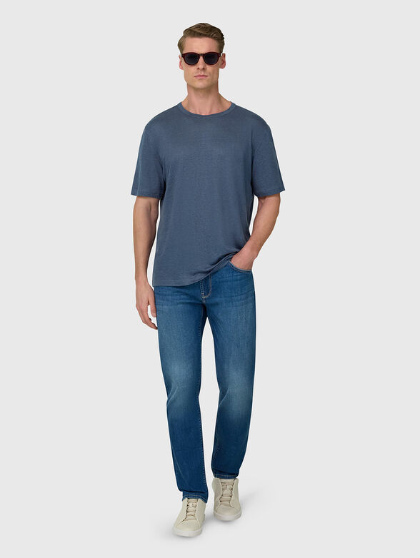 Linen blend t-shirt - 1