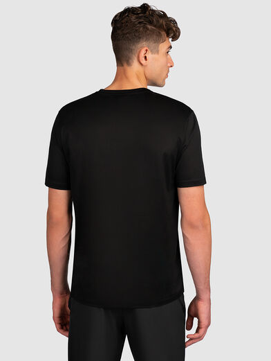 Black t-shirt with logo accent - 2