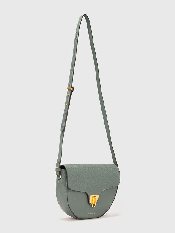Green leather crossbody bag - 2