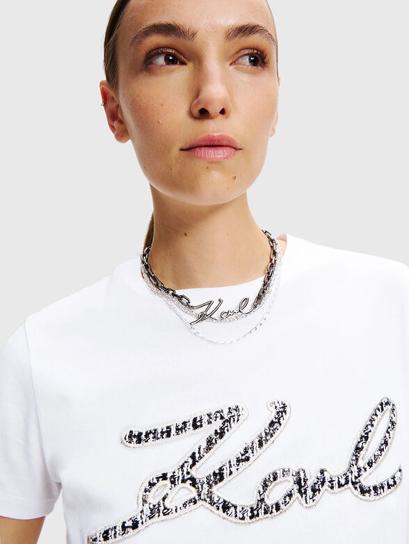 Black T-shirt with logo - 4