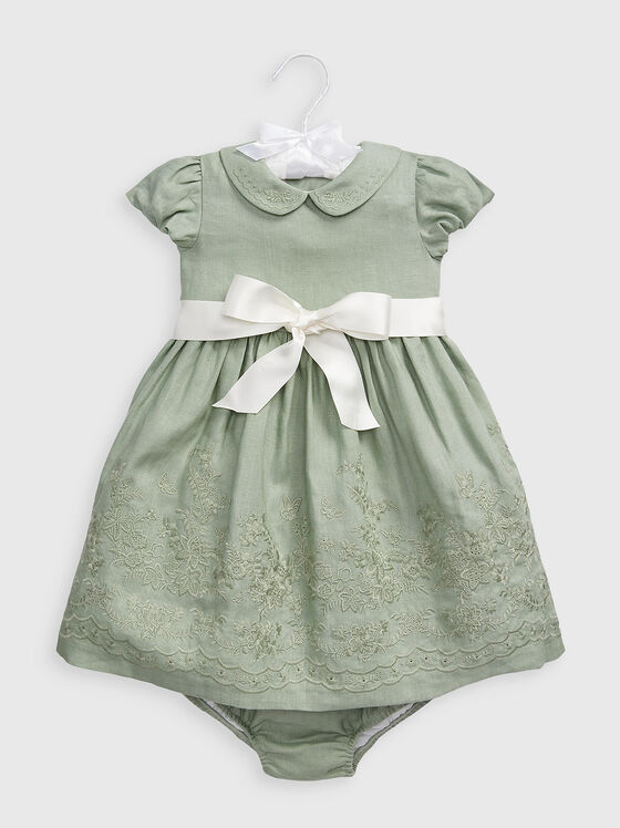 Ленен комплект от две части с бродерия - 1