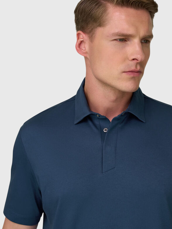Cotton blend polo shirt - 4