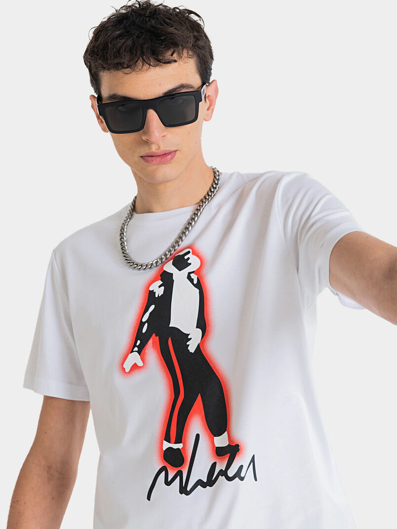 Black T-shirt with Michael Jackson print - 3