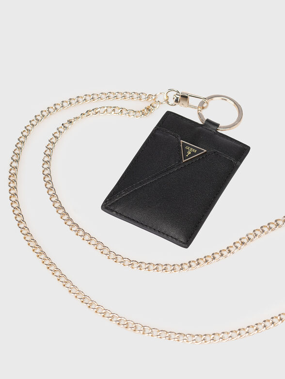 Card holder with removable chain - 4