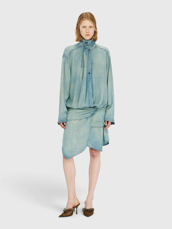 Oversize denim shirt dress - 1