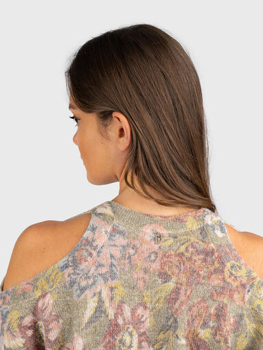 Floral print sweater - 4