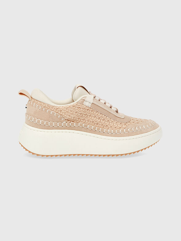 DOUBLETAKE sneaker in beige on platform - 1