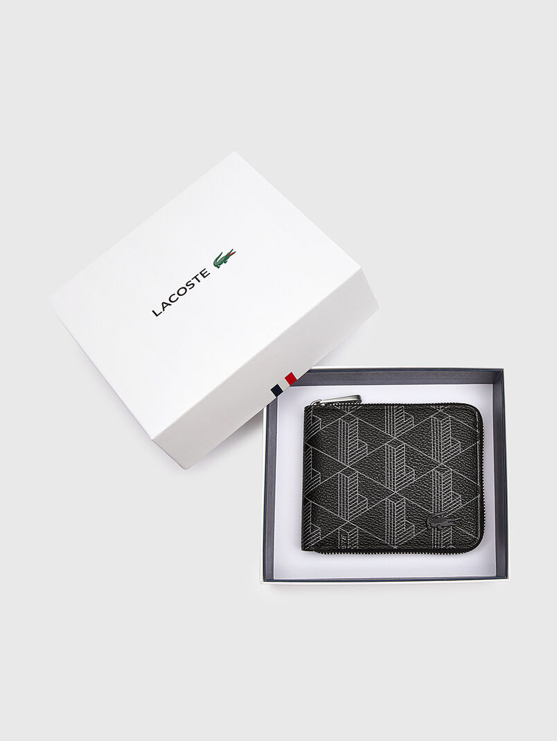 Zip wallet with monogram print - 3