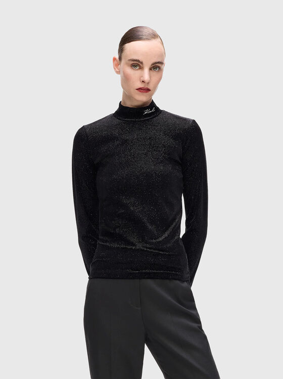 Sparkling velvet top - 1