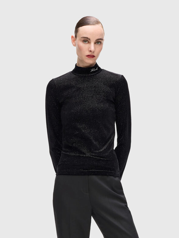 Sparkling velvet top - 1