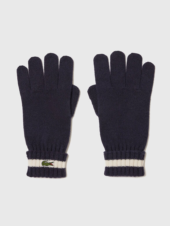 Wool gloves with logo  - 1
