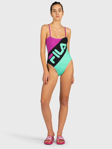 MEI One-piece swimsuit with maxi logo  - 4