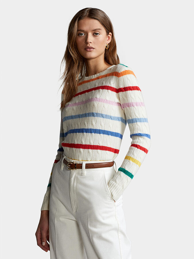 Striped cashmere sweater brand POLO RALPH LAUREN — /en