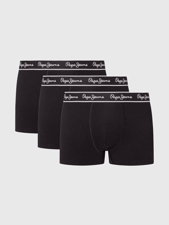 Set of three black boxers - 1