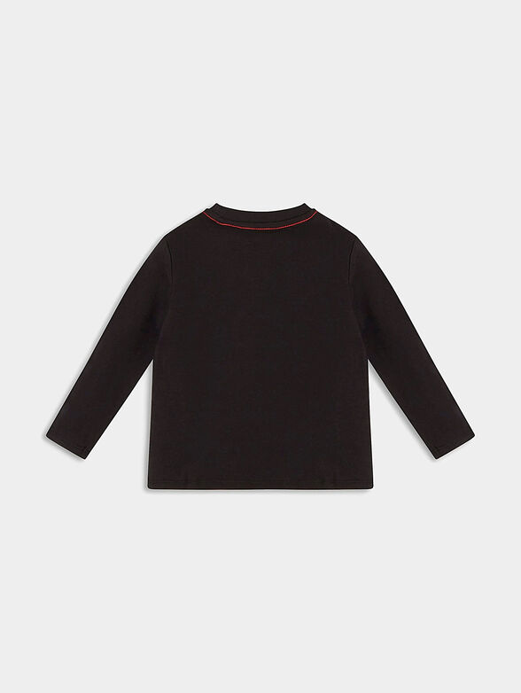 Long sleeves T-shirt in black color - 2