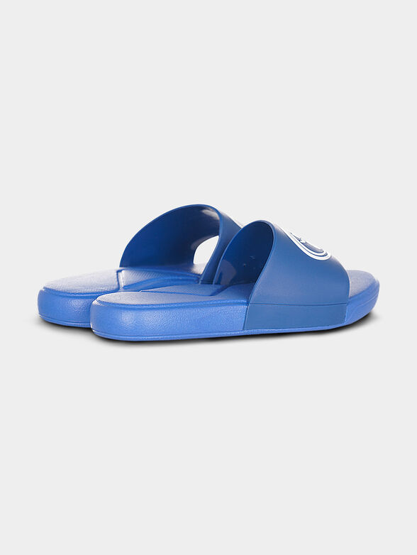 119 1 CUC blue beach slides with logo - 3