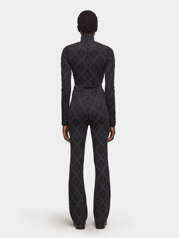 Black pants with rhinestones - 2