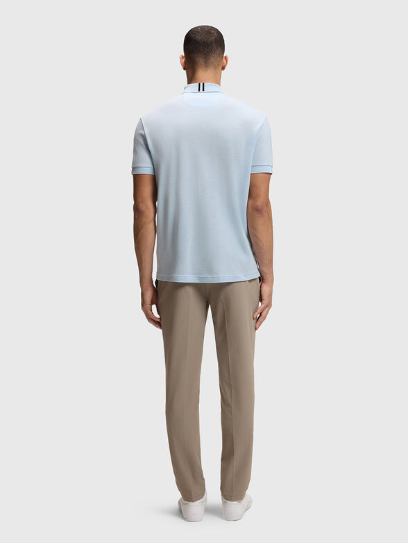 Polo shirt with  zipper and contrast trim - 3