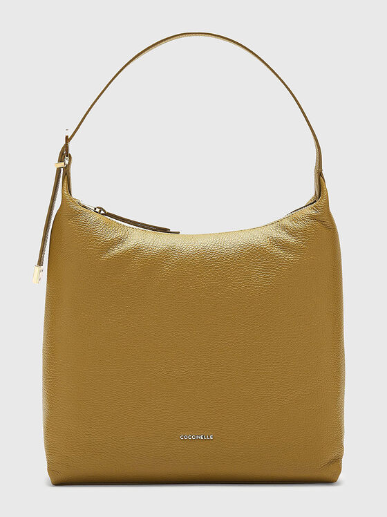 Leather bag with golden accents - 1