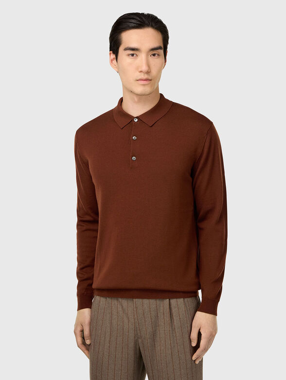 Sweater with collar - 1