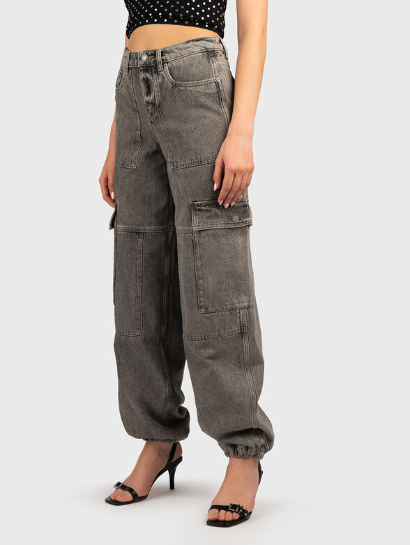 Cargo jeans with wide legs - 3