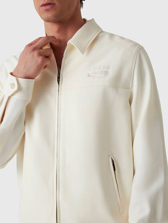 Overshirt with logo embroidery - 4