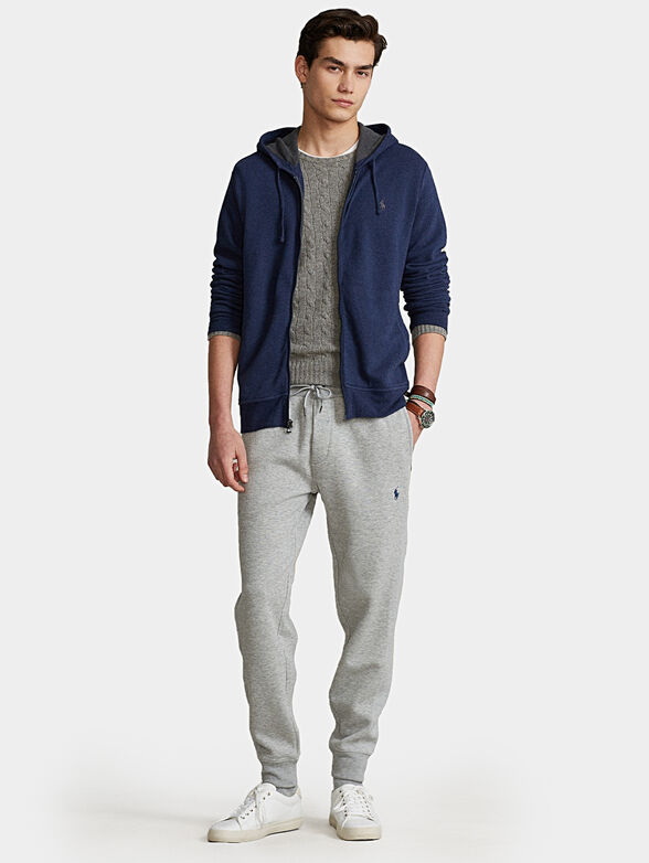 Sweatshirt with zip and hood - 2