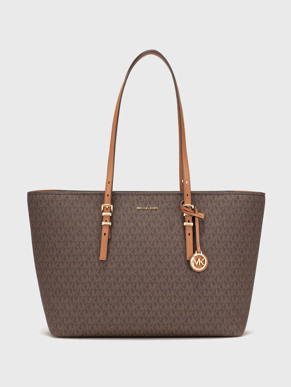 QUINN large tote bag with monogram - 1