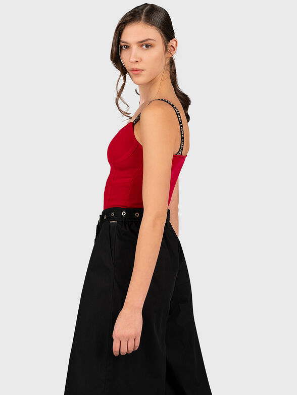 Knitted top with straps - 4