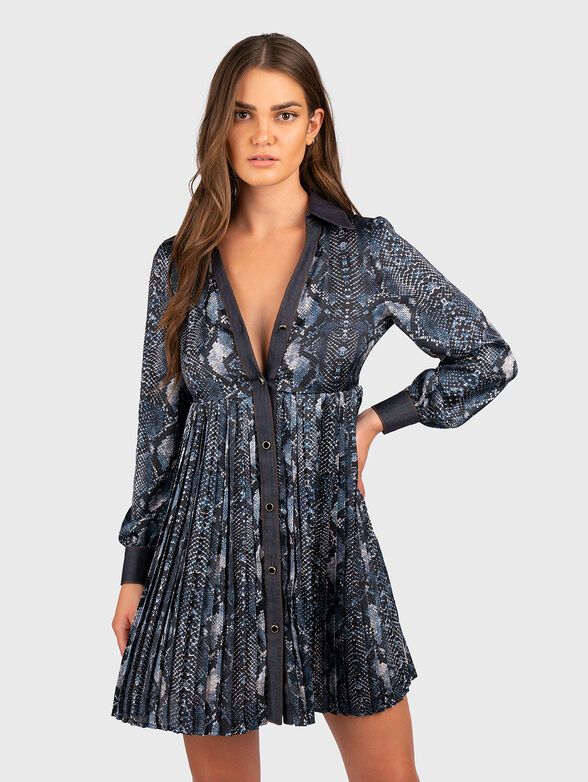 Dress with denim details - 1